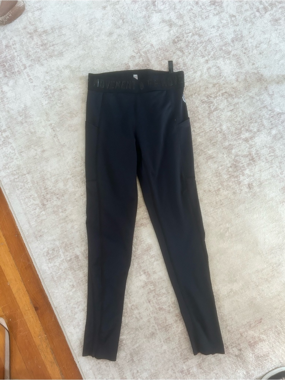 FP Movement by Free People Black Athletic Leggings High Waistband Size Small